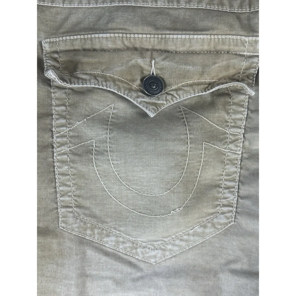True Religion Ricky Relaxed Straight Corduroy Jeans Men's 44x29 Hip Hop Baggy